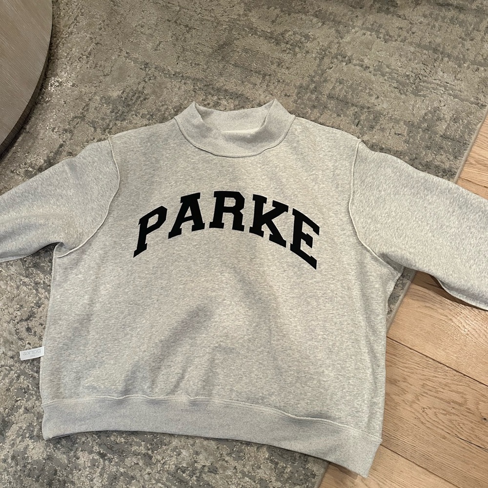 SET x Parke reversible mockneck sweatshirt - NWT